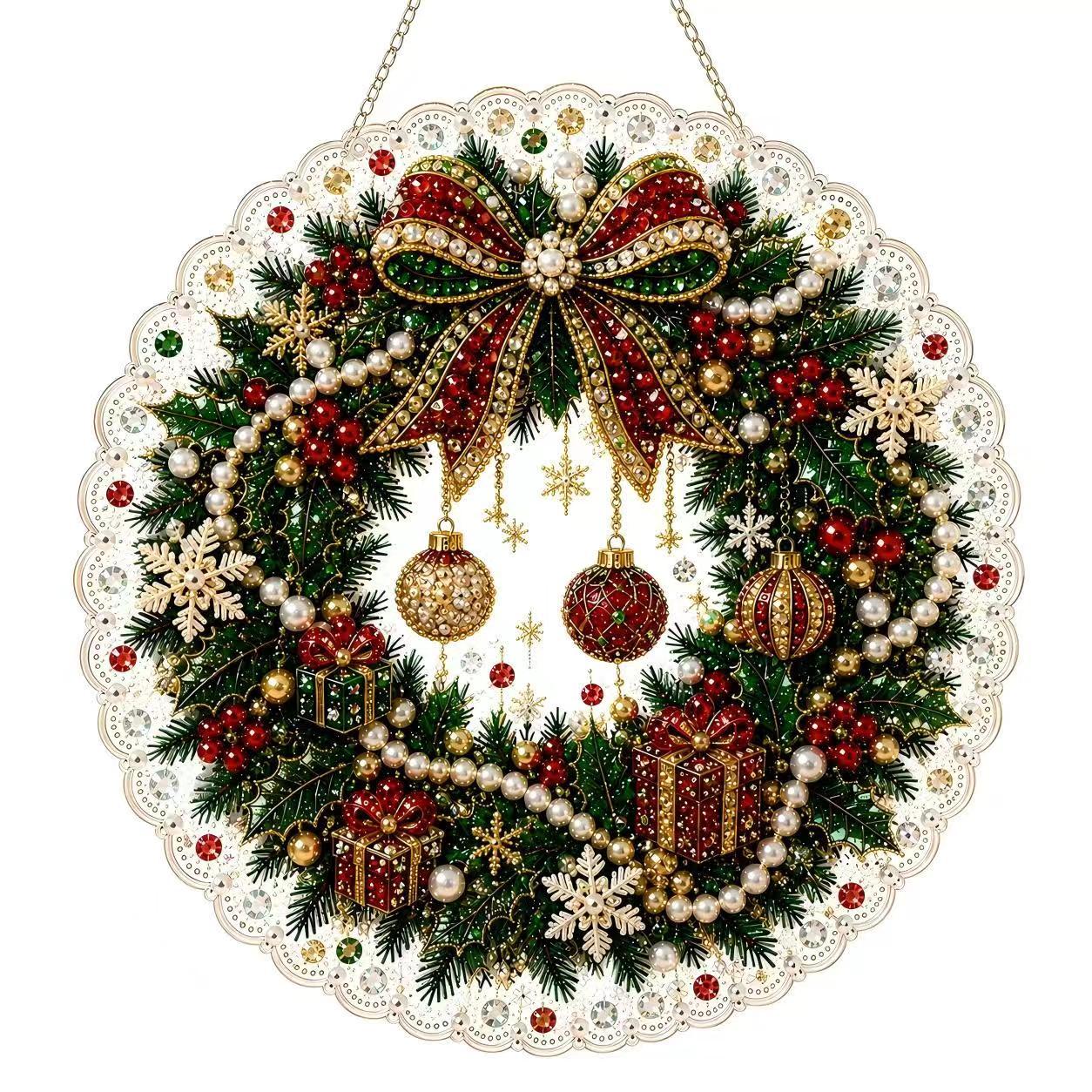 Christmas Diamond Painting Door Hanger