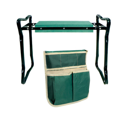 Outdoor garden kneeling stool sitting kneeling garden gardening kneeling chair garden tool stool with tool kit multifunctional folding kneeling stool