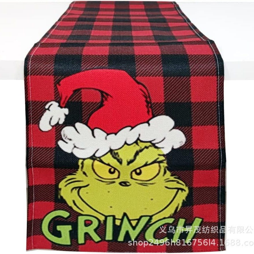 Winter Christmas tablecloth coffee table cloth