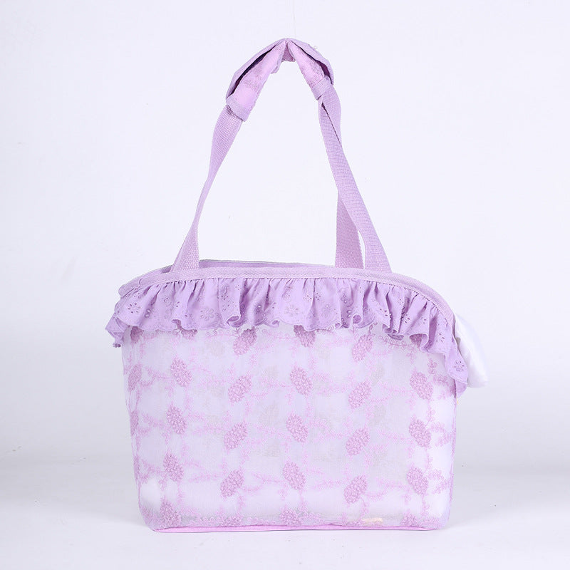 Mesh Pet Carrier Bag with Shoulder Strap