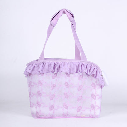 Mesh Pet Carrier Bag with Shoulder Strap