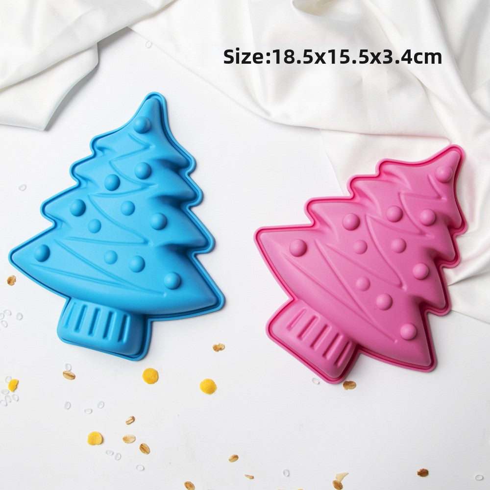 Christmas tree food-grade baking model