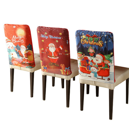 Christmas chair back cover