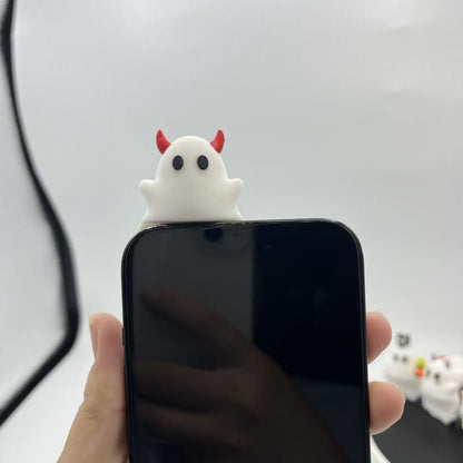 Mystery Phone Buddy Ghost Pumpkin Sticky Phone Decoration Figurine Desktop