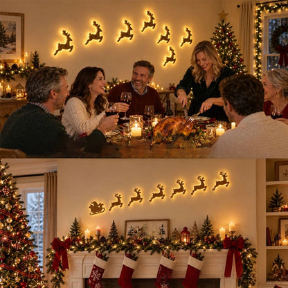 Christmas Glow Wall Silhouette Lights