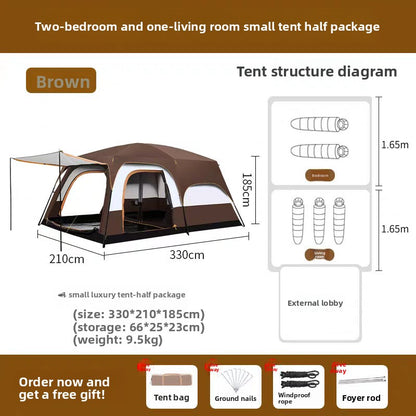 Large Camping Tent with Rooms Sun Shelter