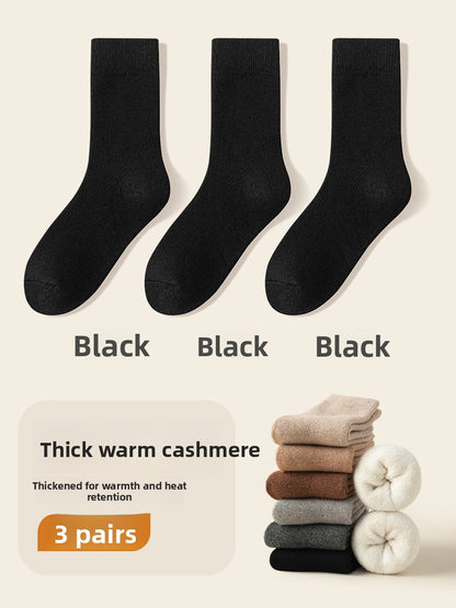 Fleece-Lined Wool Socks for Winter Warmth