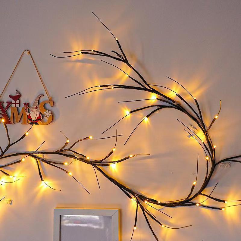 Simulation rattan lamp wall decoration