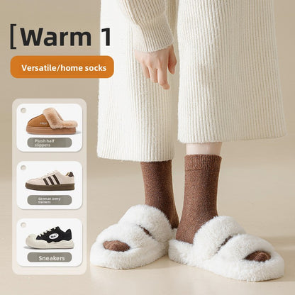 Fleece-Lined Wool Socks for Winter Warmth