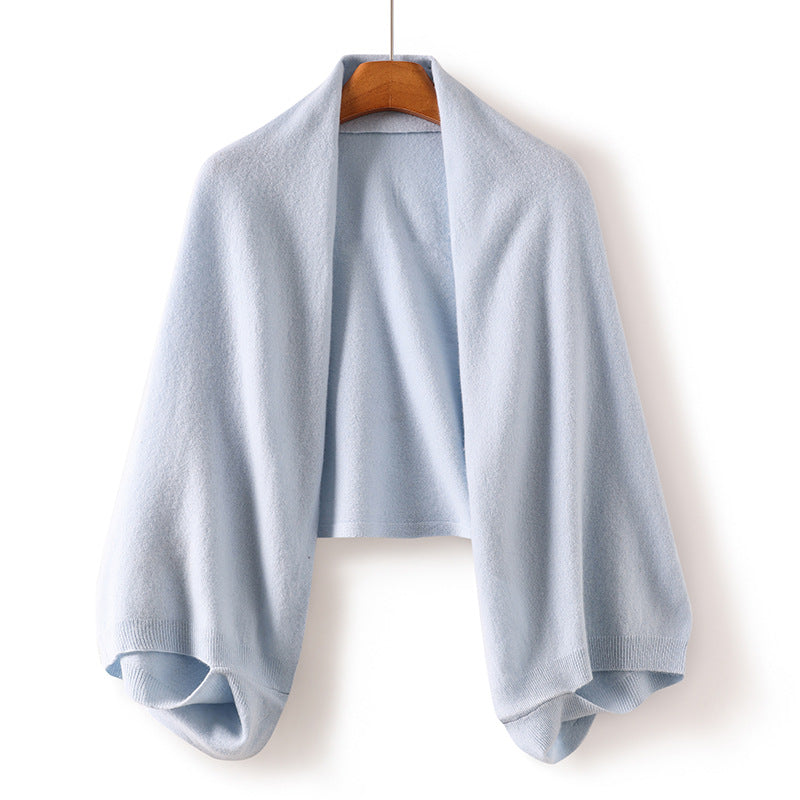 Pure Wool Knitted Scarf and Shawl