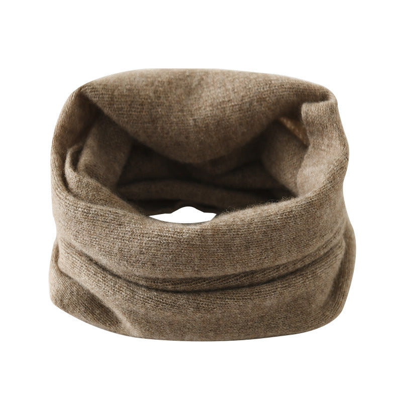 Cashmere Neck Warmer Unisex Autumn and Winter Warm Versatile Cashmere Neck Gaiter Knitted Warm Fake Collar Neck Protector