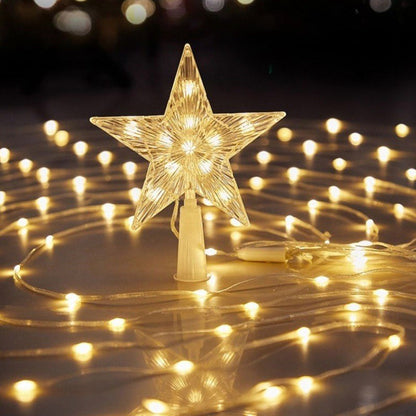 Christmas Leather Wire Tree Top Lights Waterfall Lights