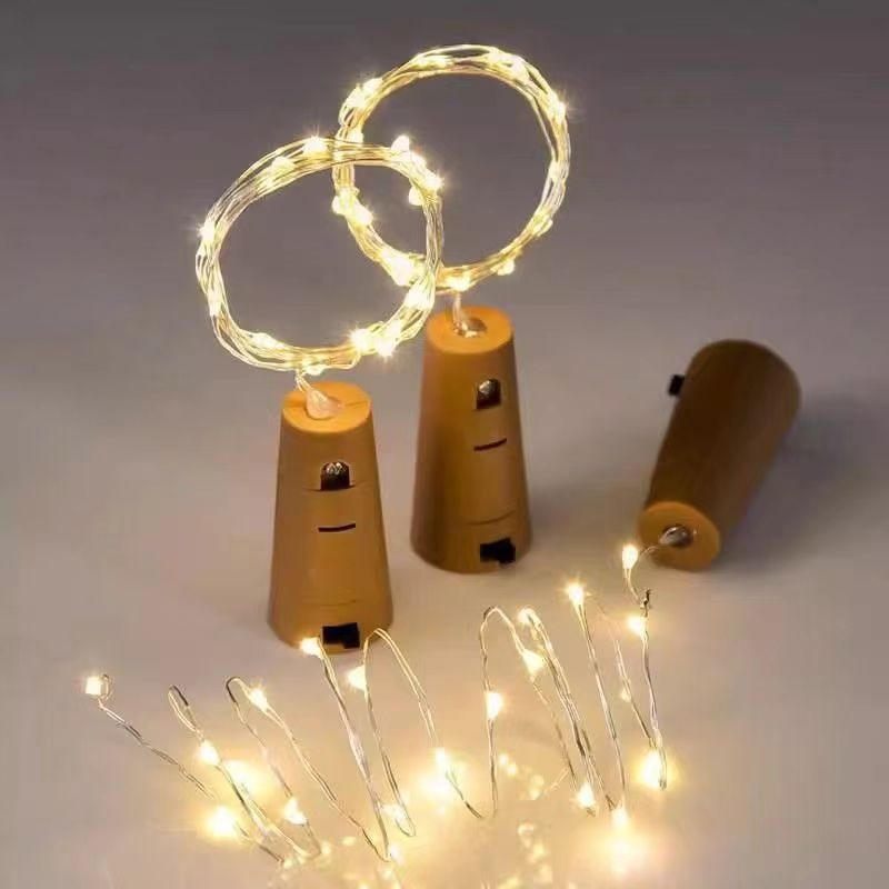 LED Wine Bottle Stopper Copper Wire Light String Decoration
