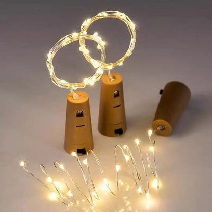 LED Wine Bottle Stopper Copper Wire Light String Decoration