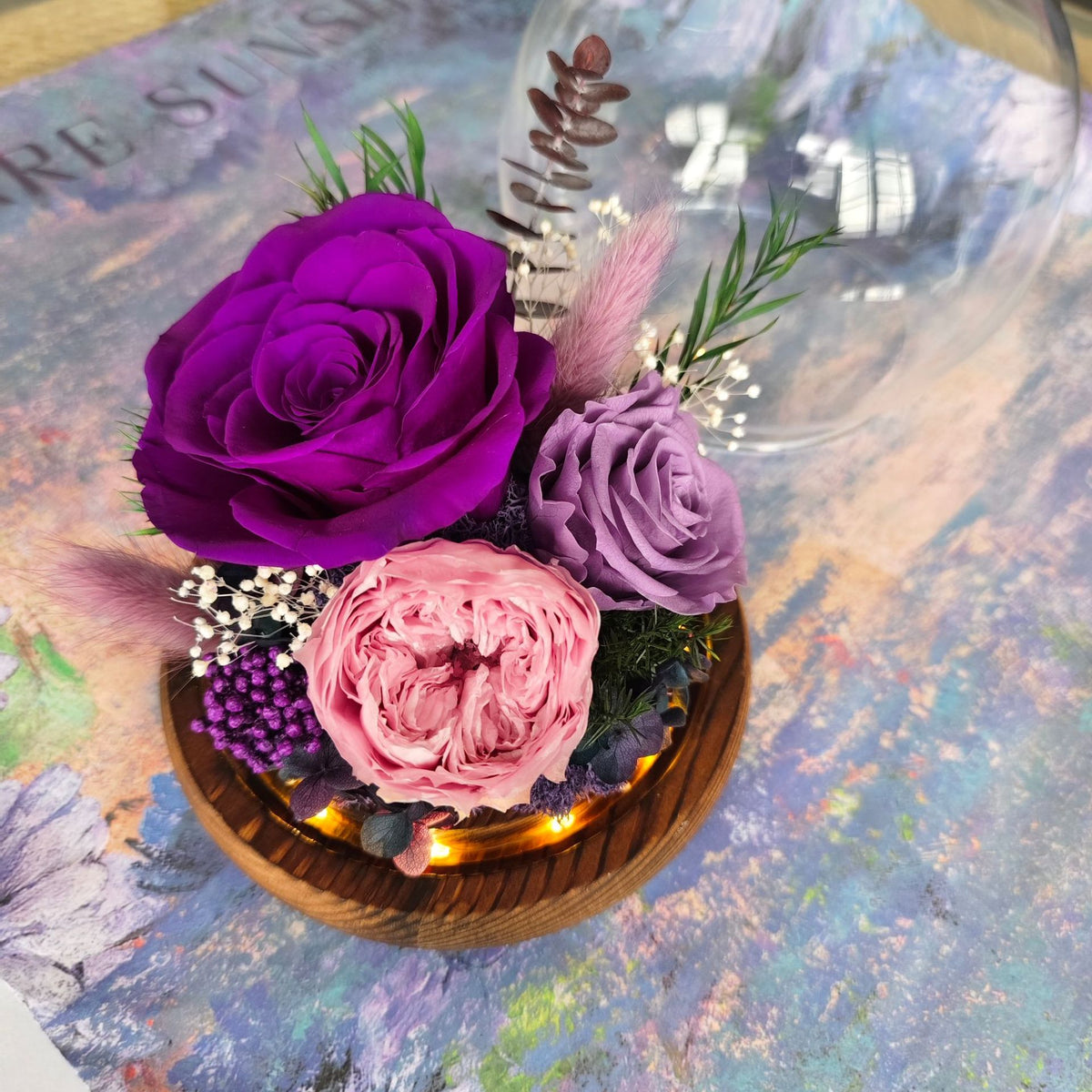 Eternal Flower Glass Dome Rose Gift
