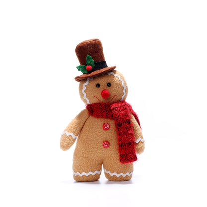 Gingerbread Man Plush Christmas Doll Ornament