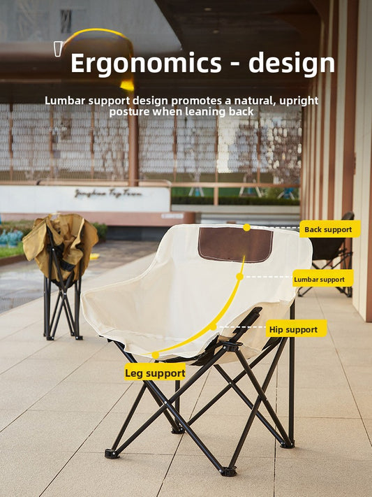 Portable Outdoor Folding Moon Chair