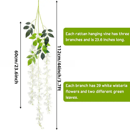 Artificial wisteria flower decoration