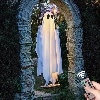 Glowing Swing Ghost Halloween Decoration Prop