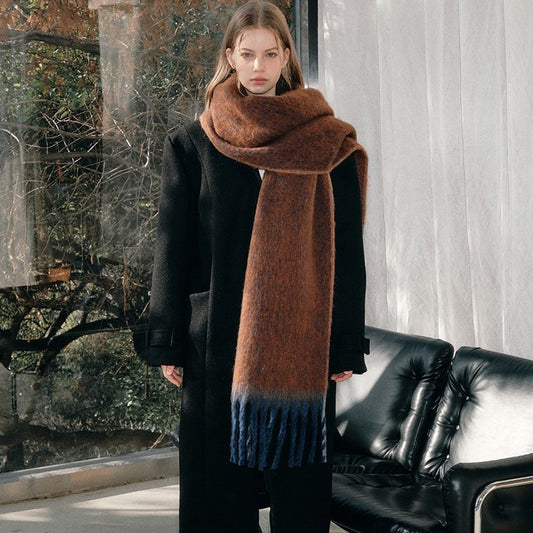 Women's Winter Mohair Blend Scarf