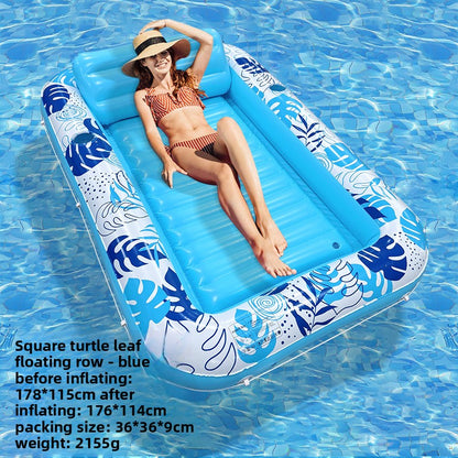 Square Bright Inflatable Pool Float Mat