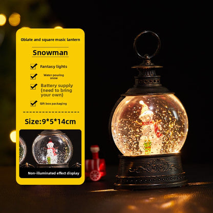 Christmas water-filled small wind lamp decoration item
