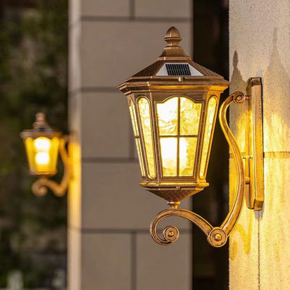 European Style Solar Outdoor Wall Lamp
