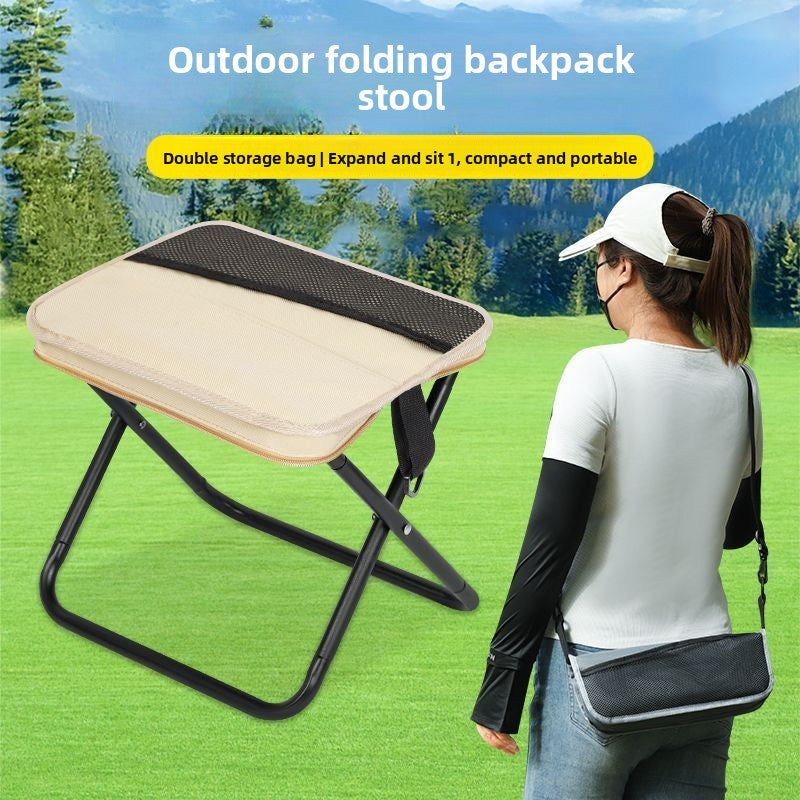 Portable Folding Backpack Stool for Outdoor Use