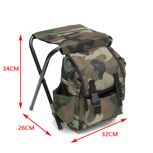 Outdoor leisure vacation camping fishing backpack stool