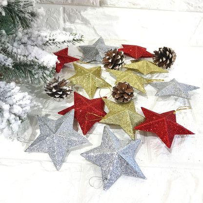 Blow Mold Plastic Christmas Star Ornament