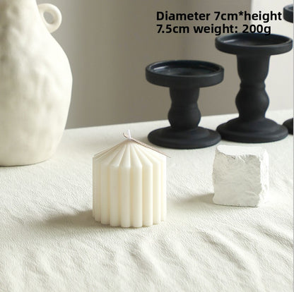 White ambient scented candles