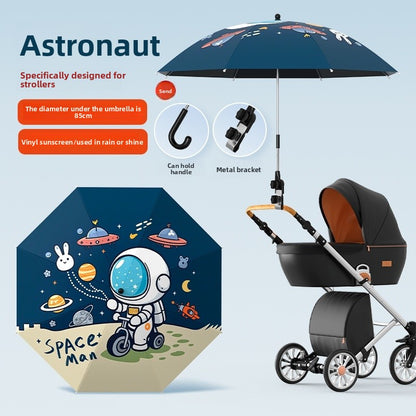 Universal Baby Stroller Sunshade and Rain Umbrella