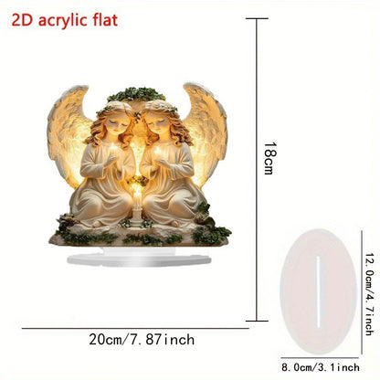 Acrylic Prayer Angel Desktop Decoration