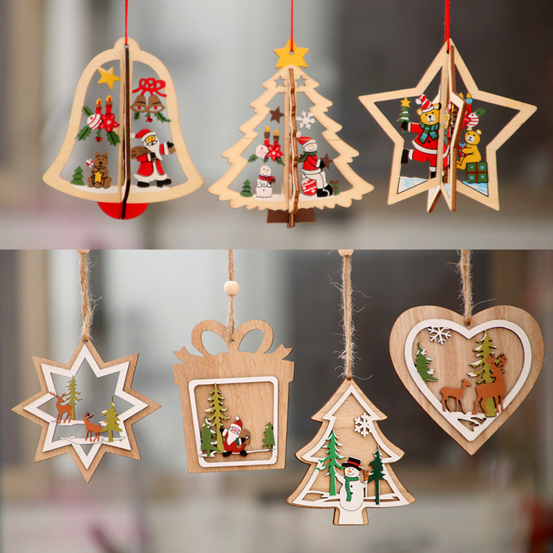 Christmas wooden decorations