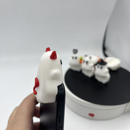 Mystery Phone Buddy Ghost Pumpkin Sticky Phone Decoration Figurine Desktop