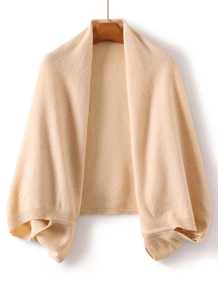 Pure Wool Knitted Scarf and Shawl