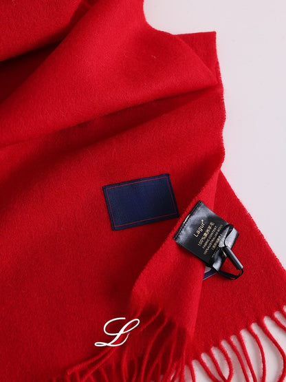 Merino Wool Scarf Winter Warm Unisex