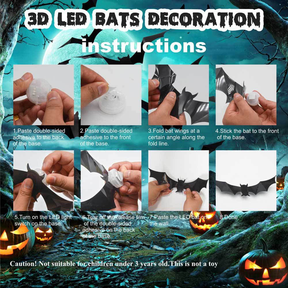 Halloween LED wall stickers