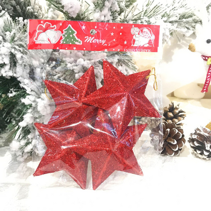 Blow Mold Plastic Christmas Star Ornament