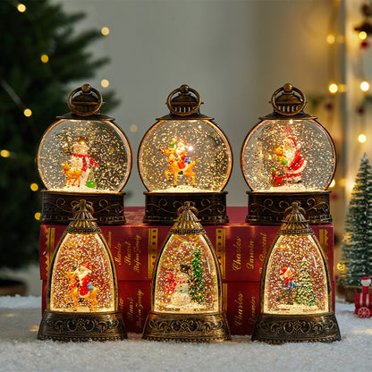 Christmas water-filled small wind lamp decoration item