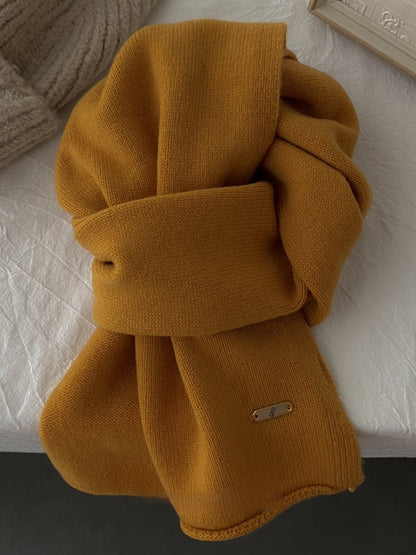 Merino Wool Scarf Winter Warm Unisex