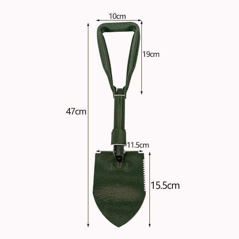The outdoor multi-functional Arsenal shovel is foldable