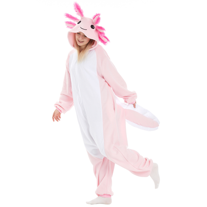 Halloween Fleece Hooded Onesie Funny Outfit Couple Cartoon Loungewear