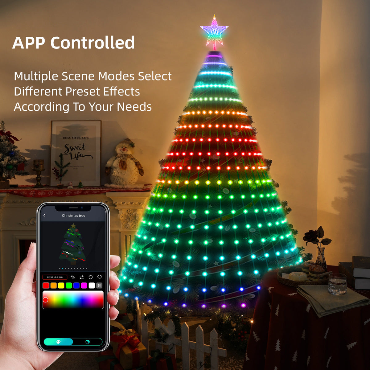 Christmas Tree Light Strings with App Control
