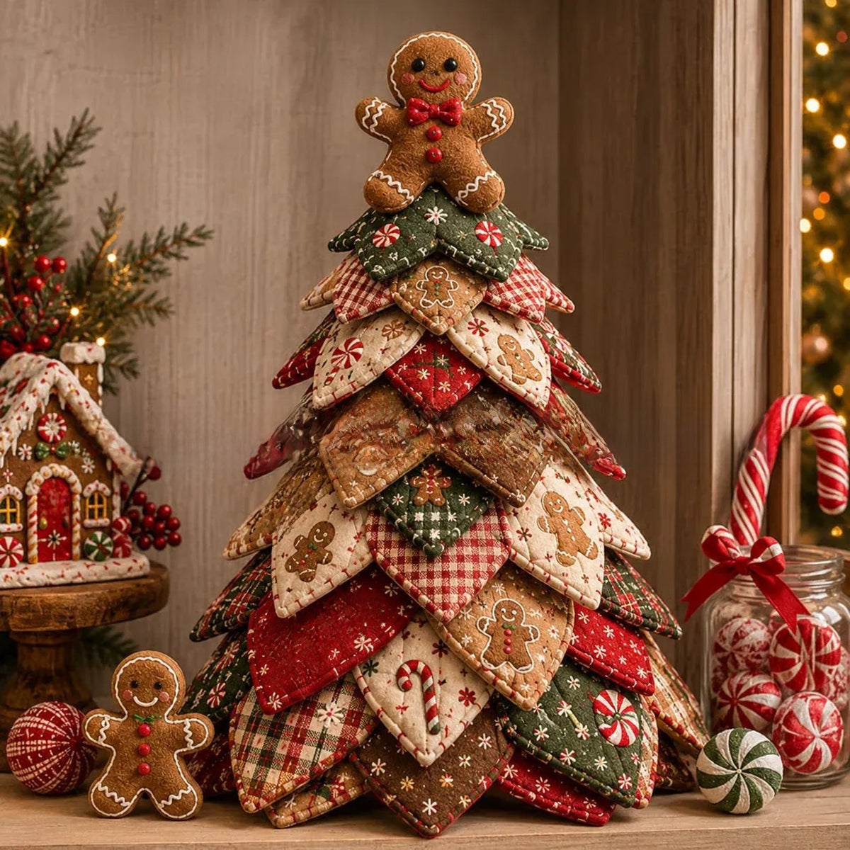 Quilted Christmas Tree Set