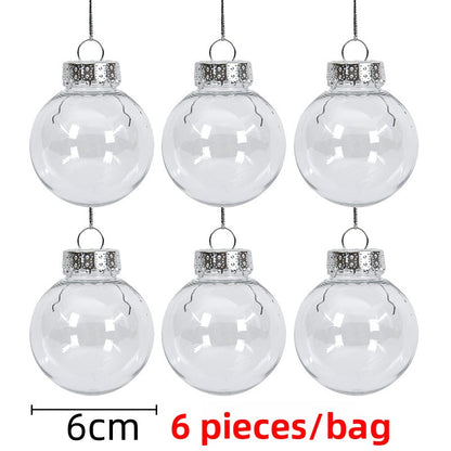 Transparent hollow Christmas ball pendant