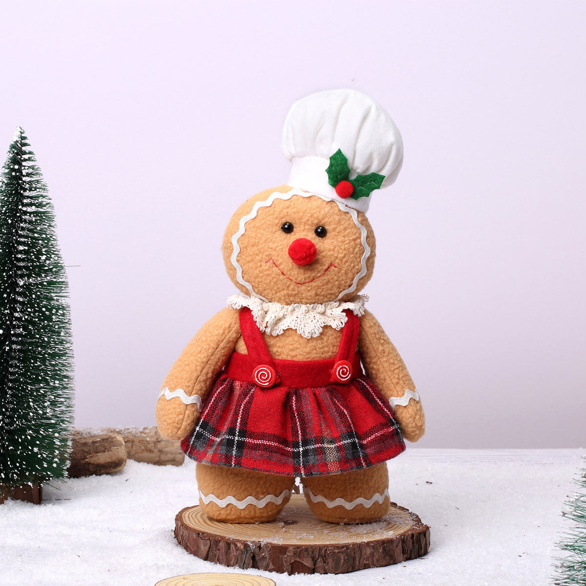 Gingerbread Man Plush Christmas Doll Ornament