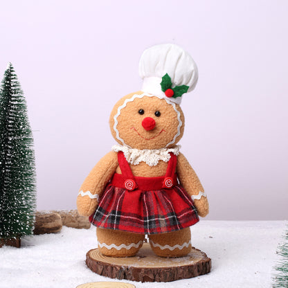 Gingerbread Man Plush Christmas Doll Ornament