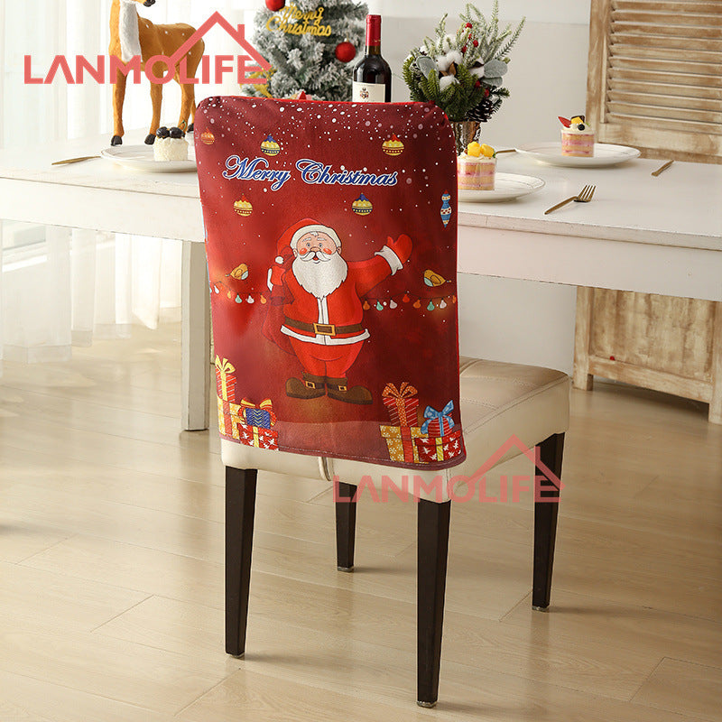 Christmas chair back cover