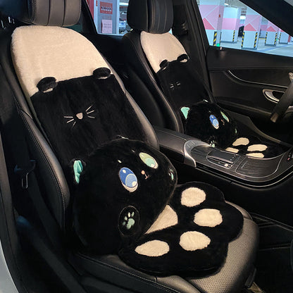 winter plush cute cat claw car Mat Winter